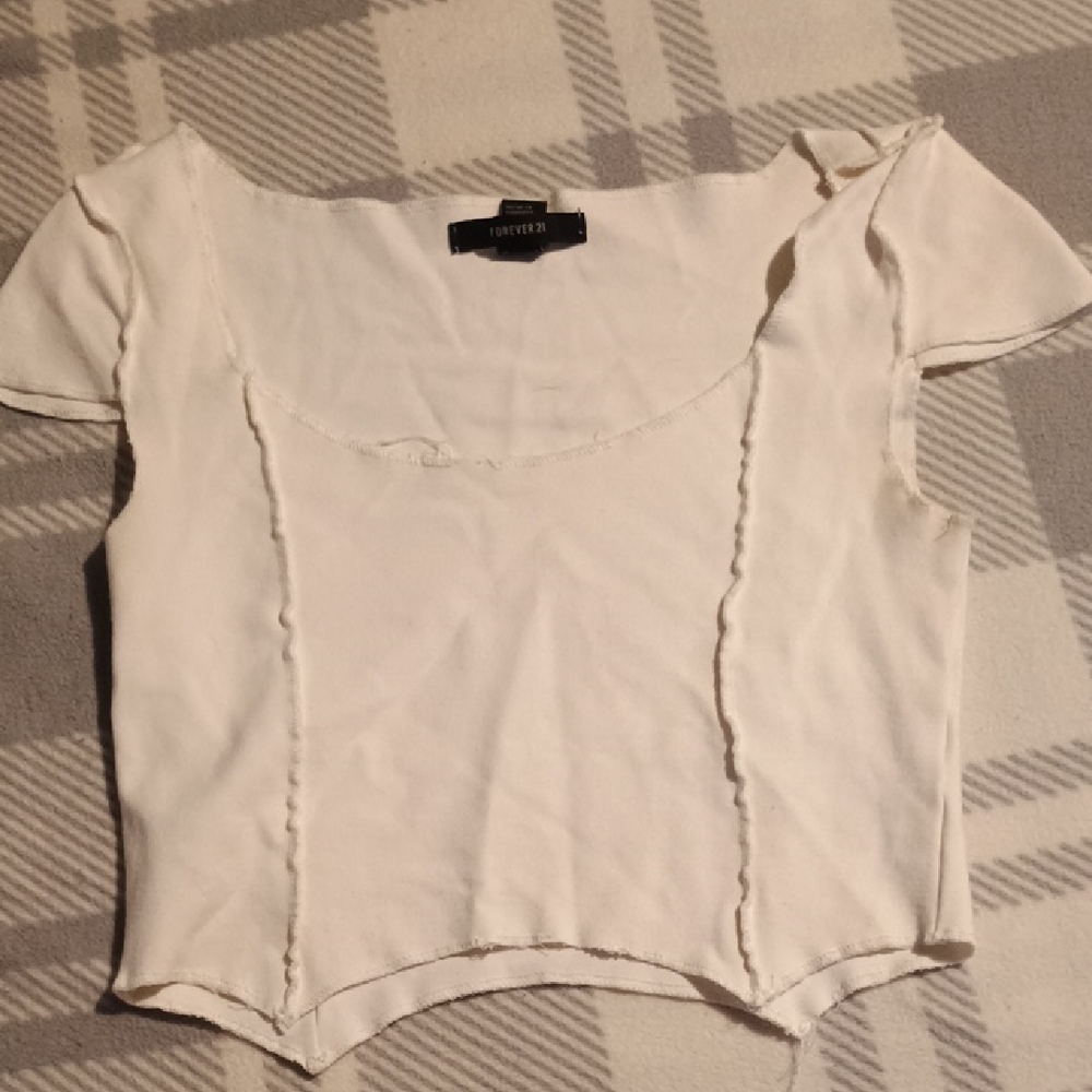 Forever 21 White Crop Top